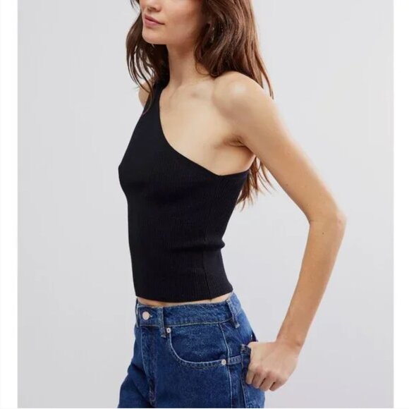 FREE PEOPLE NWT Good Taste Tank / Black - XS - Picture 2 of 6